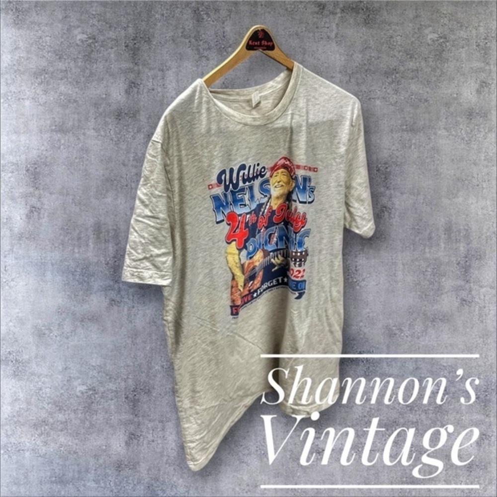 Willie Nelson 4th of July Picnic 2022 Austin, TX Size XXL T-Shirt A34